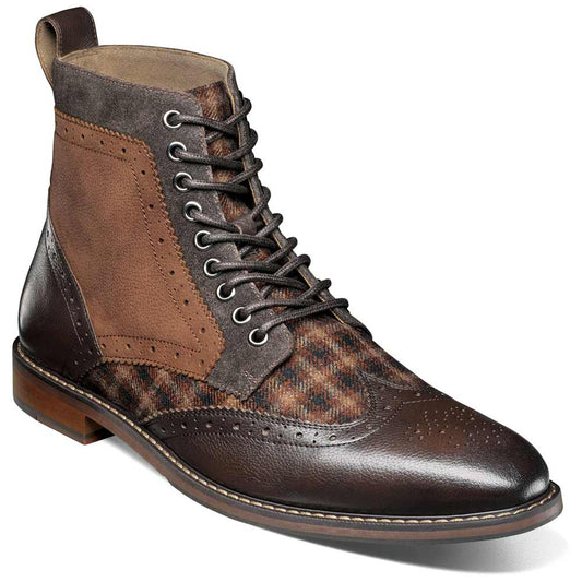 Finnegan Wingtip Lace Up Casual | Stacy Adams Casual Shoes in Brown Multi for Men