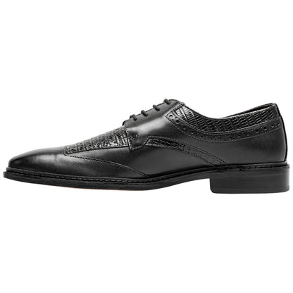Stacy Adams Gambetta Modified Cap Toe Oxford - Black