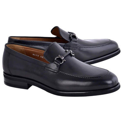 Corrente Men's Horsebit Loafer - Black