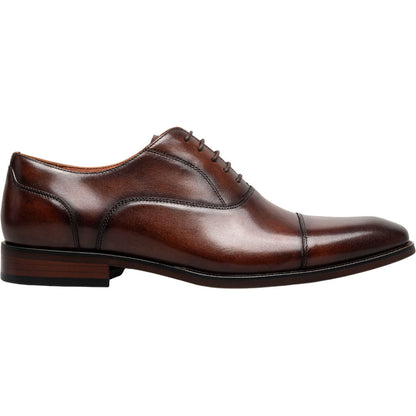 Florsheim Sorrento Brown Smooth Leather Cap Toe Balmoral Oxford
