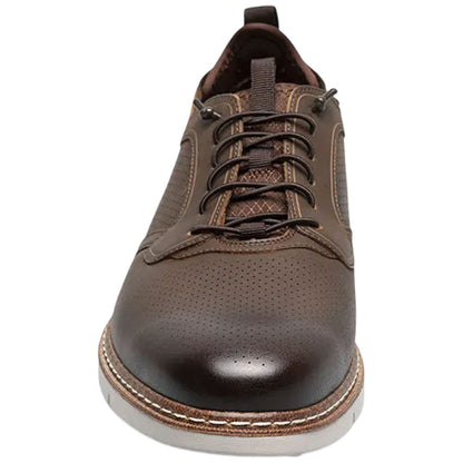 Stacy Adams Sync Plain Toe Elastic Lace Brown Casual Hybrid Shoes for Men