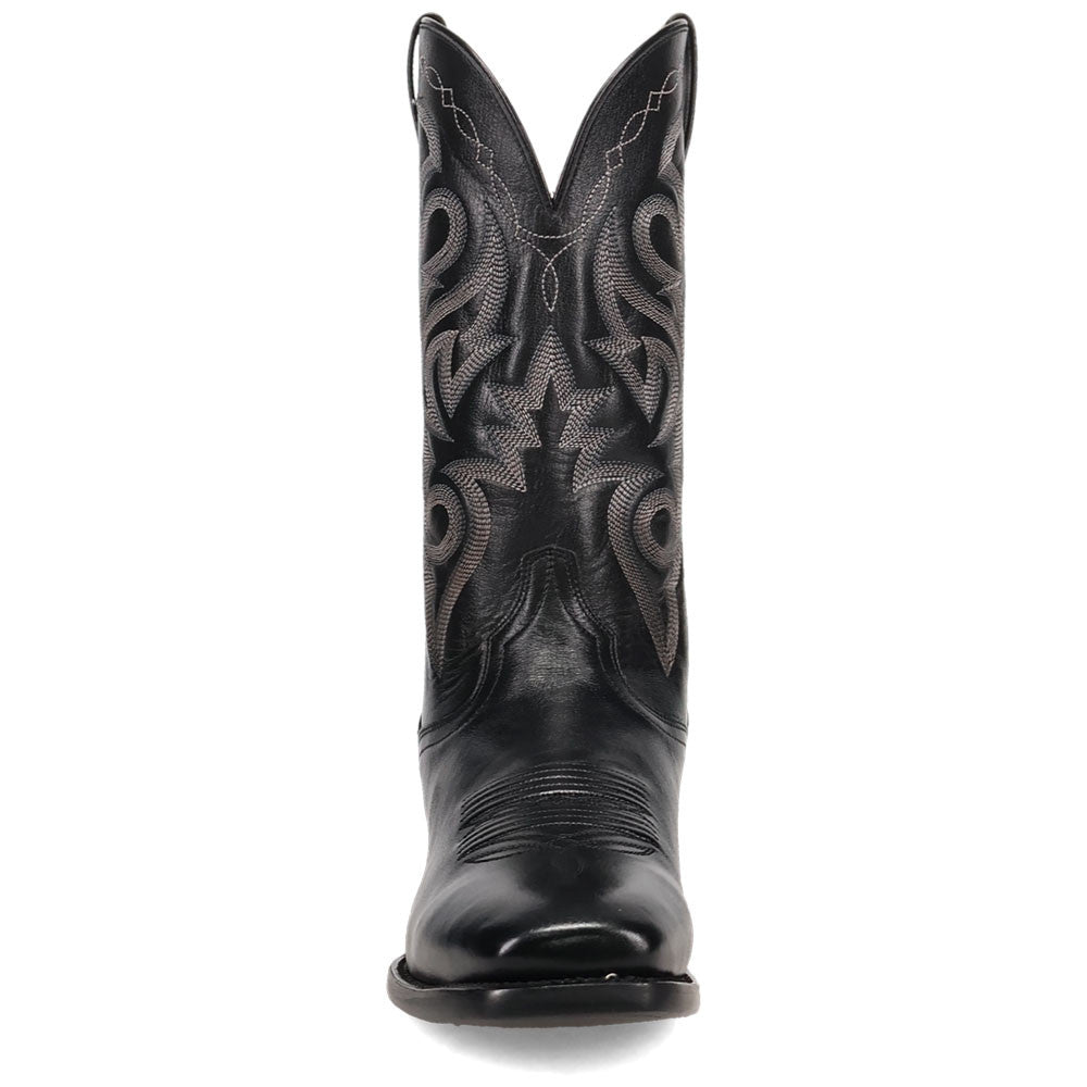 Dan Post Men’s Remington Black Leather Square Toe Western Cowboy Boots