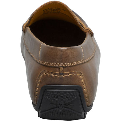 Florsheim Motor Brown Smooth Moc Toe Penny Driver Men's Shoes