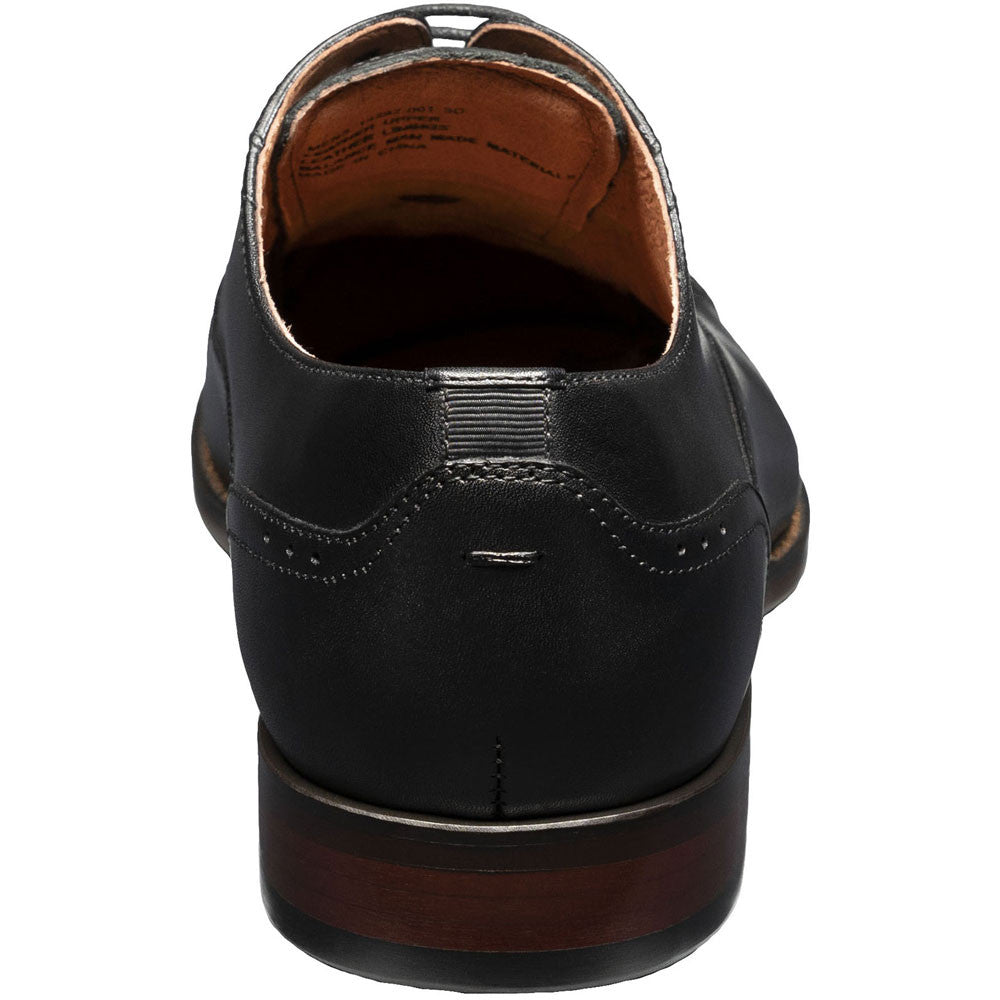 Florsheim Sorrento Black Smooth Leather Cap Toe Oxford Shoes (USA Men Size)
