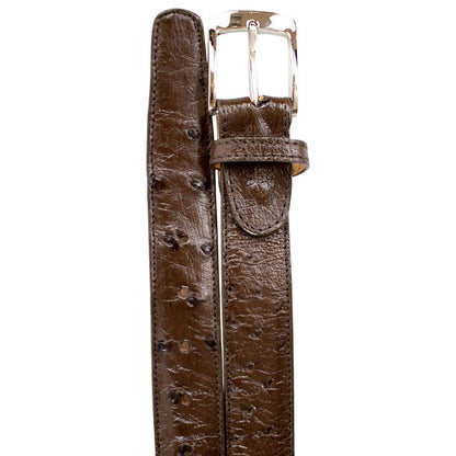 Belvedere Men's Brown Ostrich Quill Belt