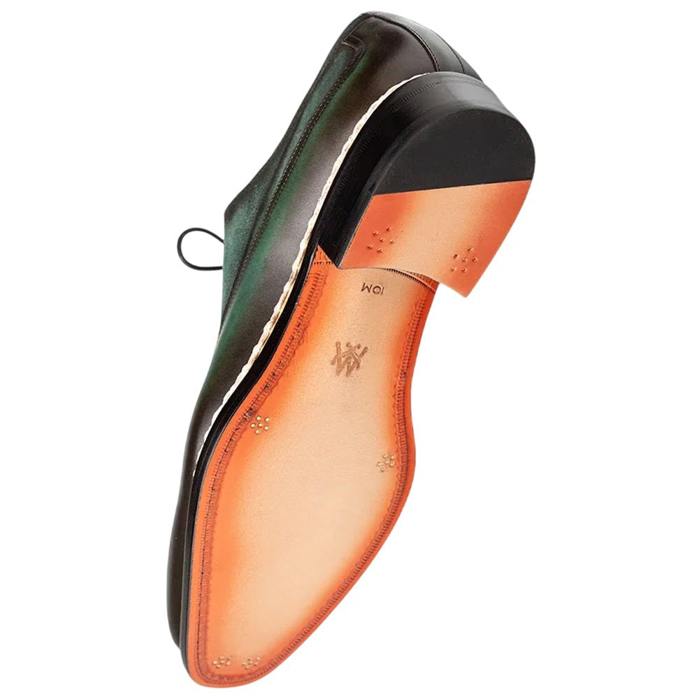 Mezlan Summit Men's Forest Green Calfskin & Suede Derby