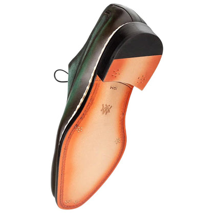 Mezlan Summit Men's Forest Green Calfskin & Suede Derby