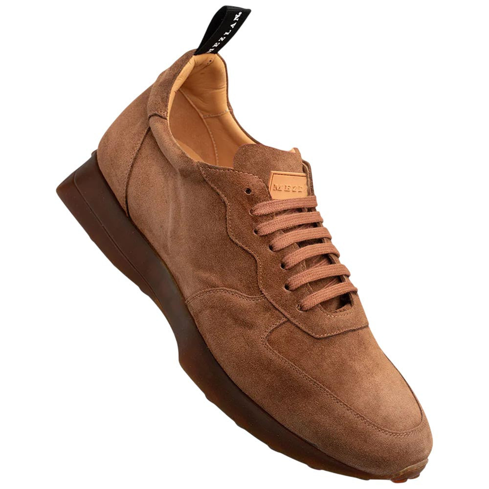 Mezlan Men’s Carlucci Tan Sport-Dress Suede Sneaker
