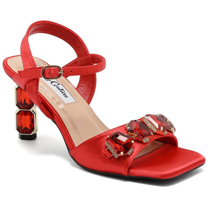 Lady Couture Delight 2.5" Sandal in Red