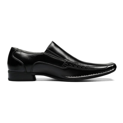 Stacy Adams Templin Black Bike Toe Slip-On Loafers