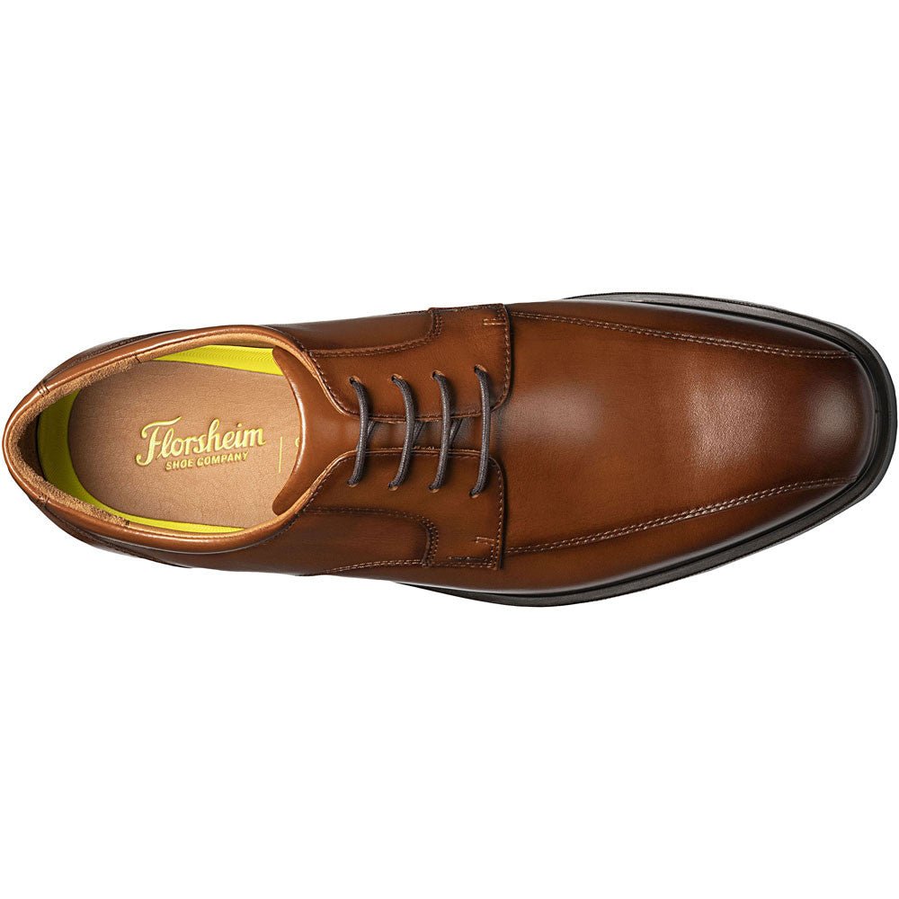 Florsheim Forecast Waterproof Bike Toe Oxford Cognac Men's Dress Shoes - shoeclassix.com