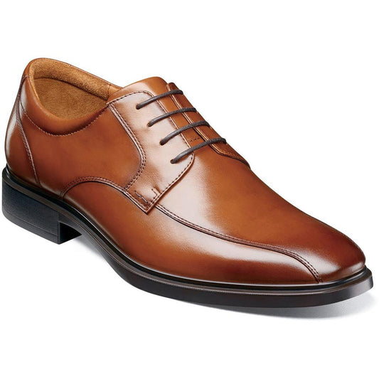 Florsheim Forecast Waterproof Bike Toe Oxford Cognac Men's Dress Shoes - shoeclassix.com