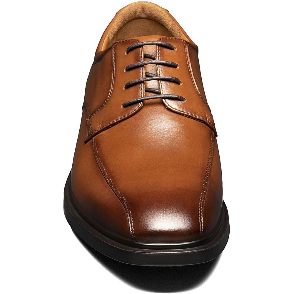 Florsheim Forecast Waterproof Bike Toe Oxford Cognac Men's Dress Shoes - shoeclassix.com
