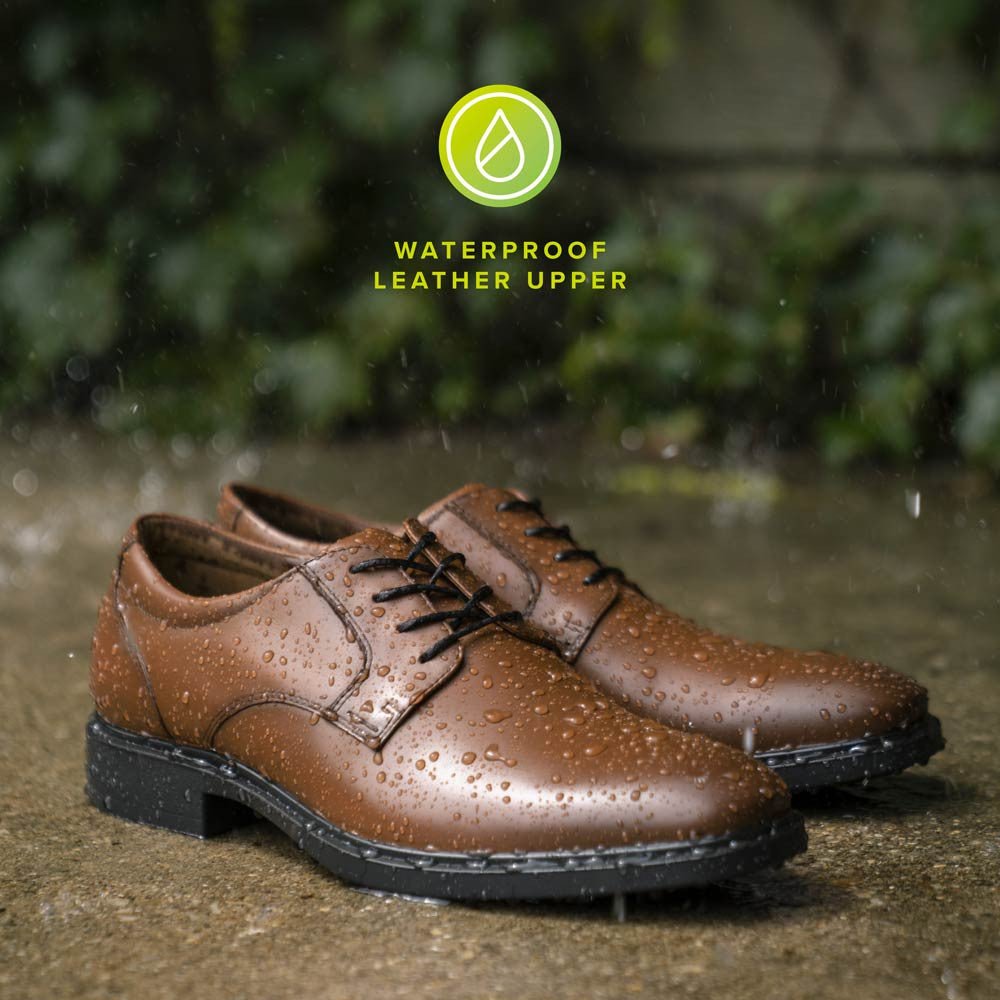 Florsheim Forecast Waterproof Plain Toe Oxford Black Men's Dress Shoes - shoeclassix.com