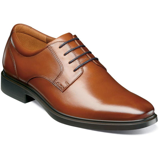 Florsheim Forecast Waterproof Plain Toe Oxford Cognac Men's Dress Shoes - shoeclassix.com