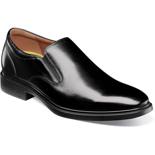 Florsheim Forecast Waterproof Plain Toe Slip - On Black Men's Dress Shoes - shoeclassix.com
