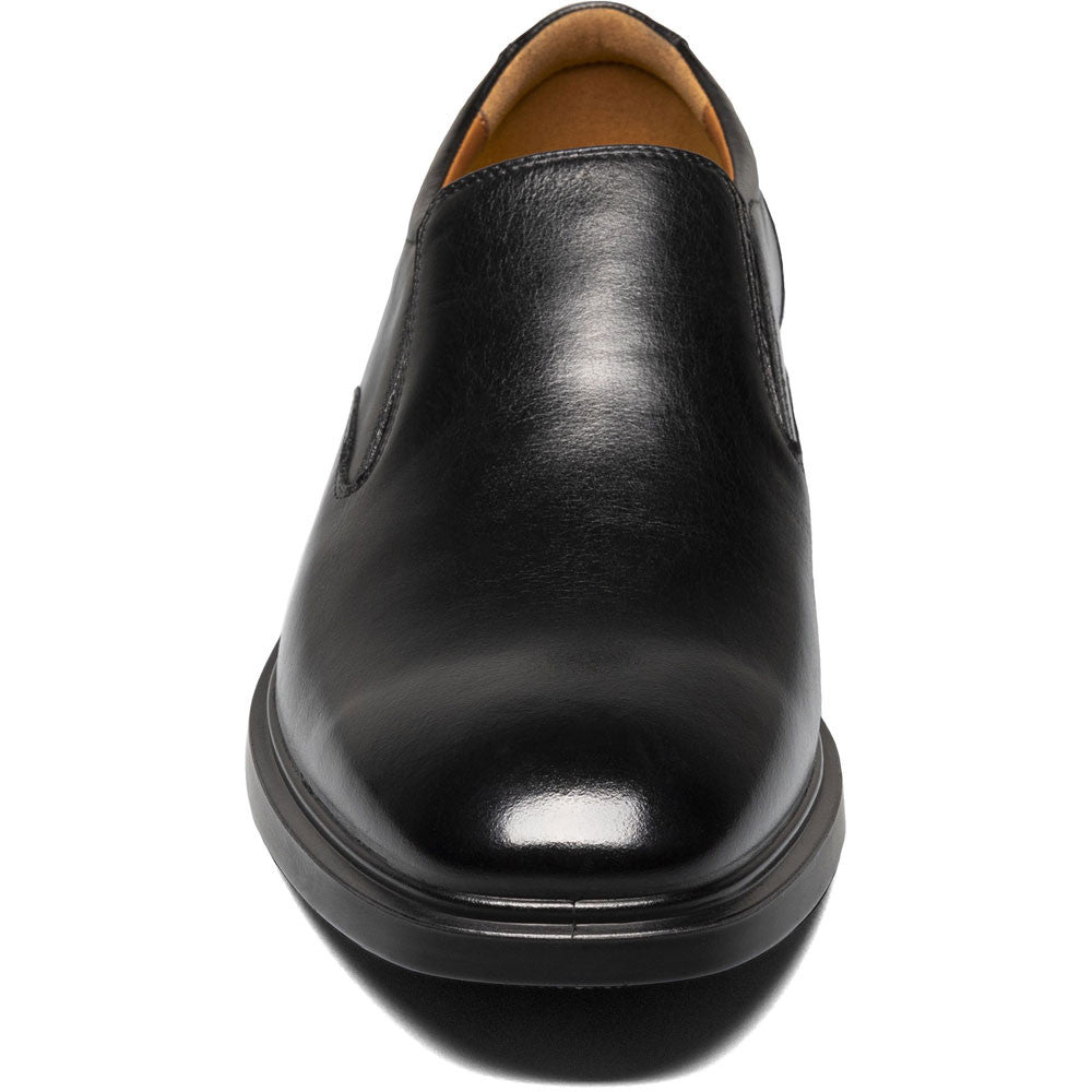 Florsheim Forecast Waterproof Plain Toe Slip - On Black Men's Dress Shoes - shoeclassix.com