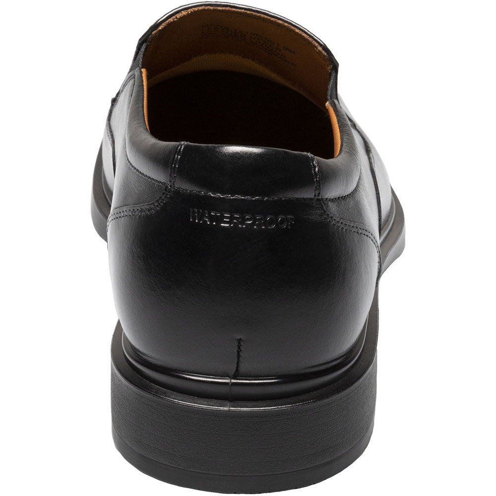 Florsheim Forecast Waterproof Plain Toe Slip - On Black Men's Dress Shoes - shoeclassix.com