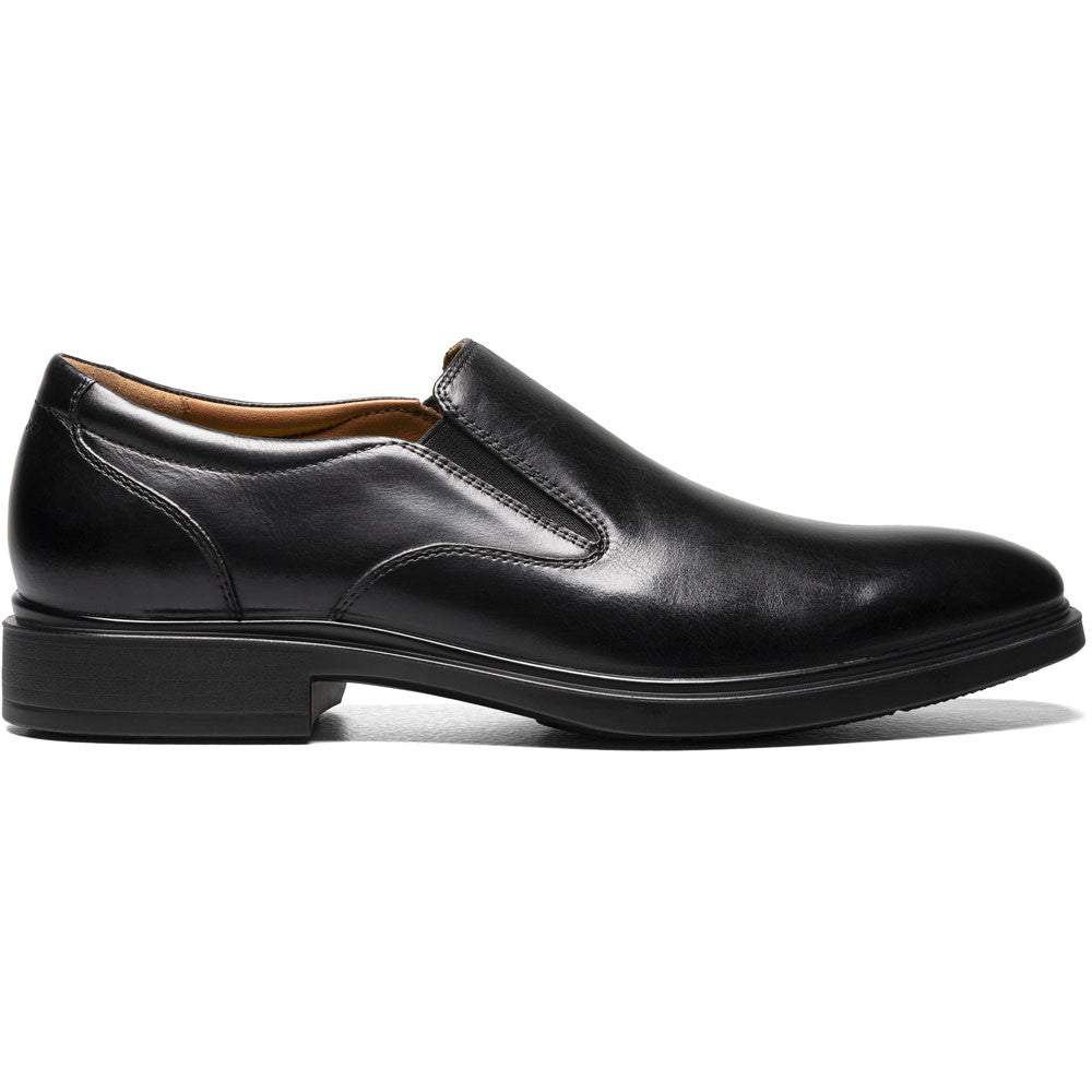 Florsheim Forecast Waterproof Plain Toe Slip - On Black Men's Dress Shoes - shoeclassix.com