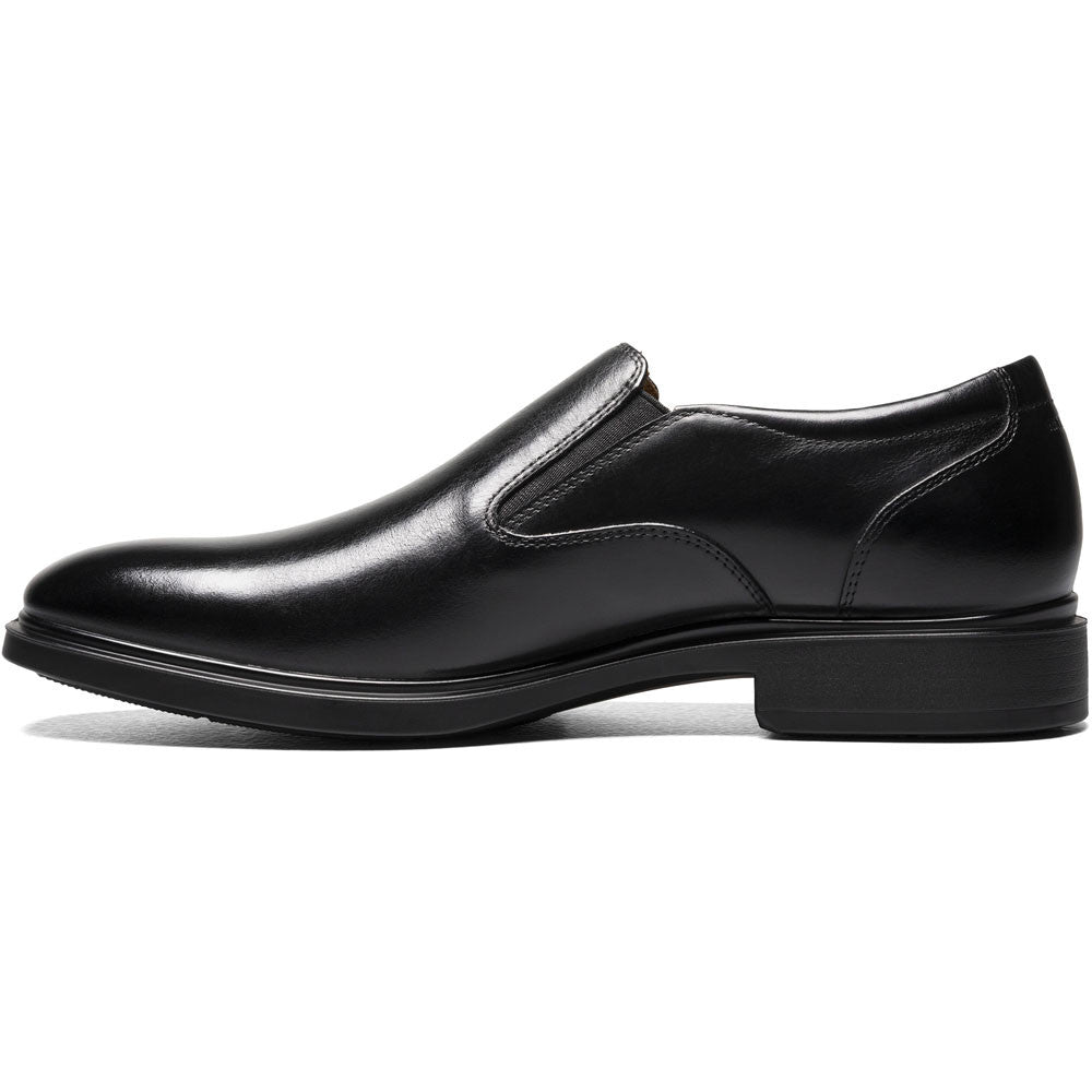 Florsheim Forecast Waterproof Plain Toe Slip - On Black Men's Dress Shoes - shoeclassix.com