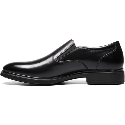 Florsheim Forecast Waterproof Plain Toe Slip - On Black Men's Dress Shoes - shoeclassix.com