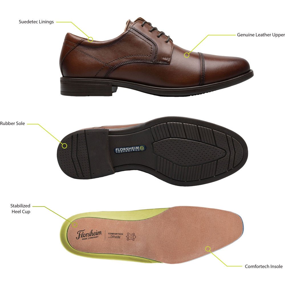 Florsheim Midtown Moc Toe Slip - On Black Men's Dress Shoes - shoeclassix.com