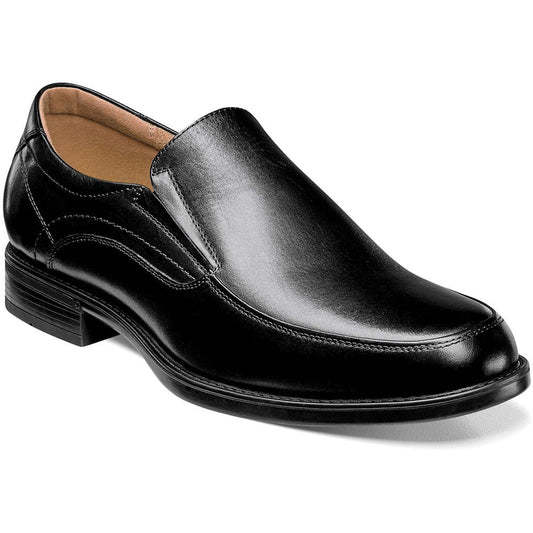Florsheim Midtown Moc Toe Slip - On Black Men's Dress Shoes - shoeclassix.com