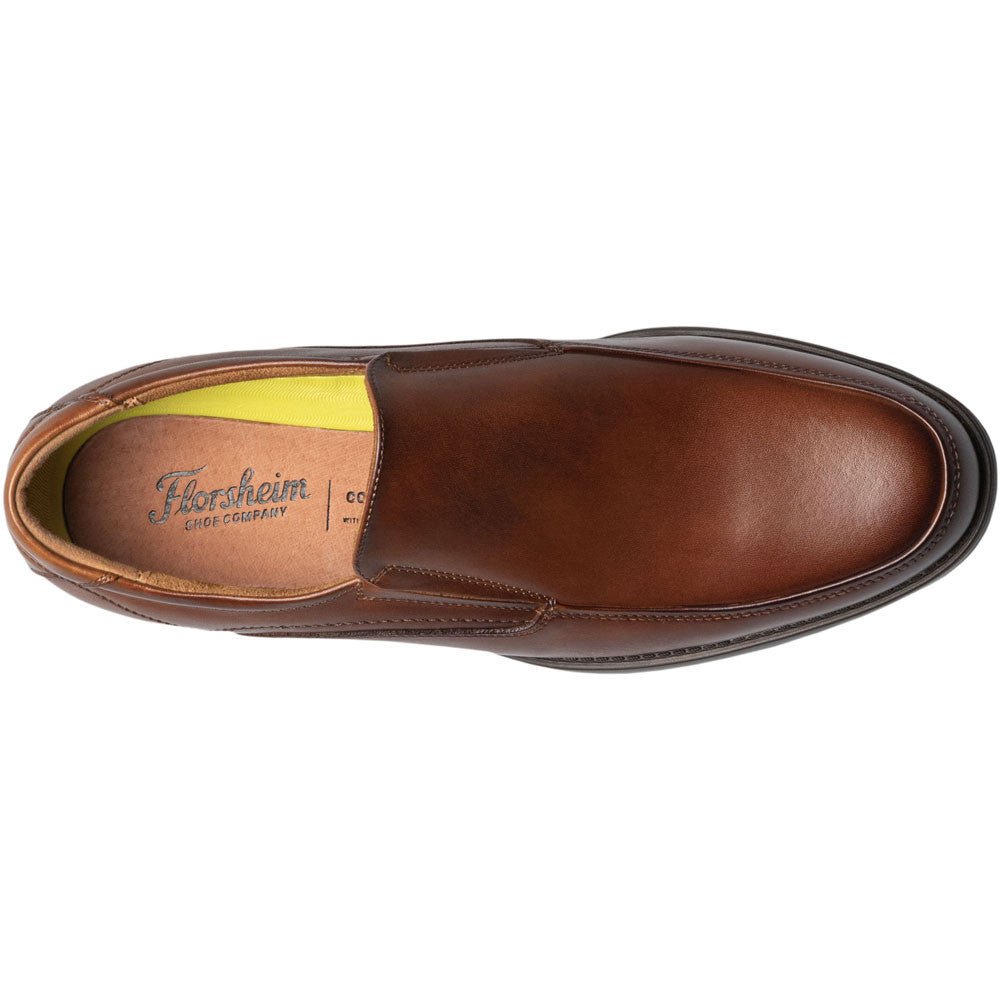 Florsheim Midtown Moc Toe Slip - On Cognac Men's Dress Shoes - shoeclassix.com