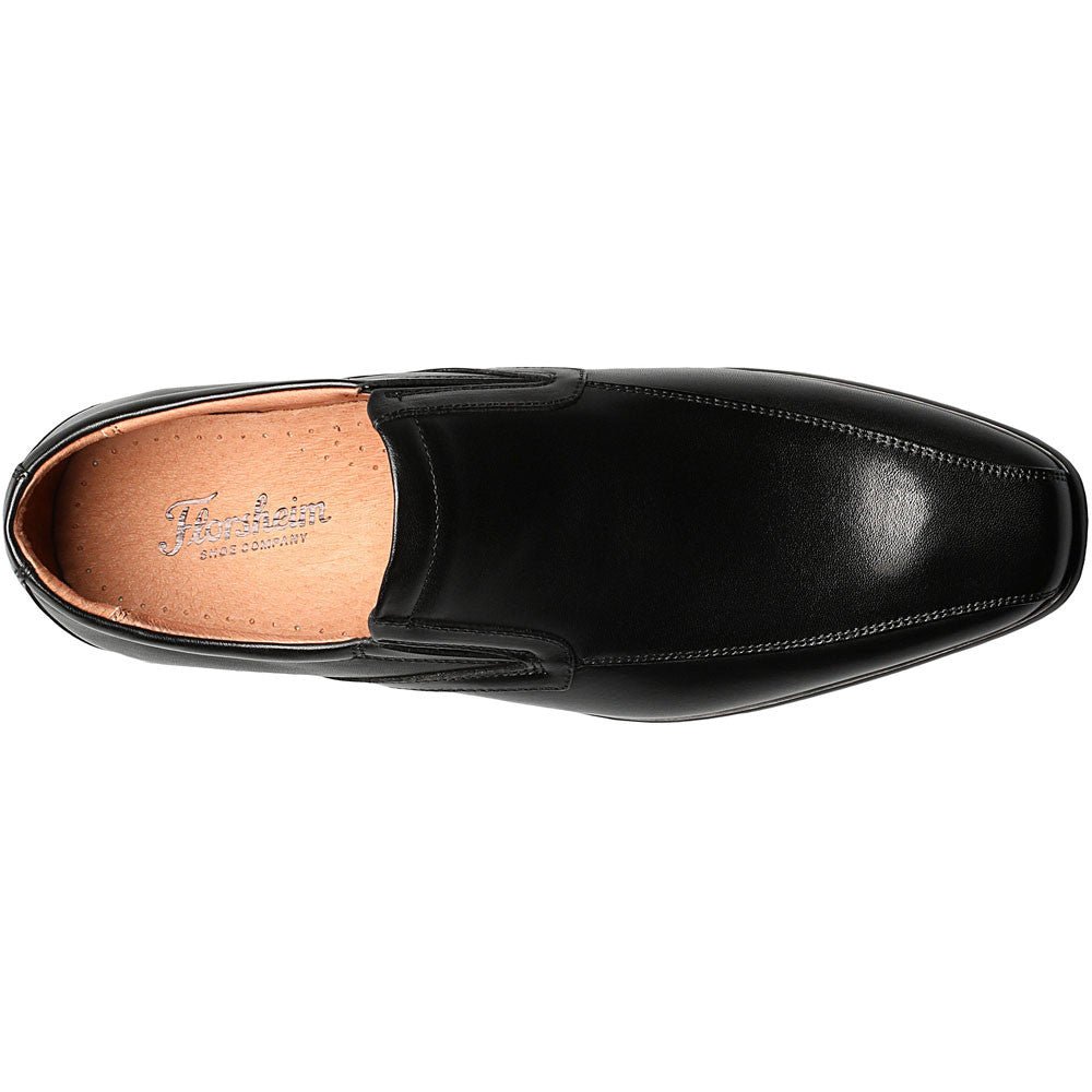 Florsheim Postino Bike Toe Slip - On Smooth Black Men's Dress Shoes - shoeclassix.com