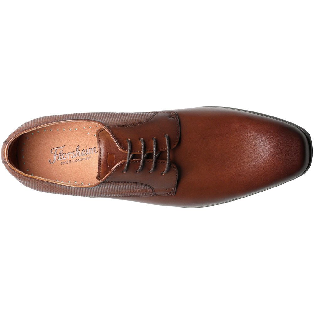 Florsheim Postino Plain Toe Oxford Cognac Shoes - shoeclassix.com