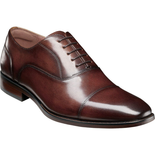 Florsheim Sorrento Lux Cap Toe Balmoral Oxford Brown Men's Shoes - shoeclassix.com