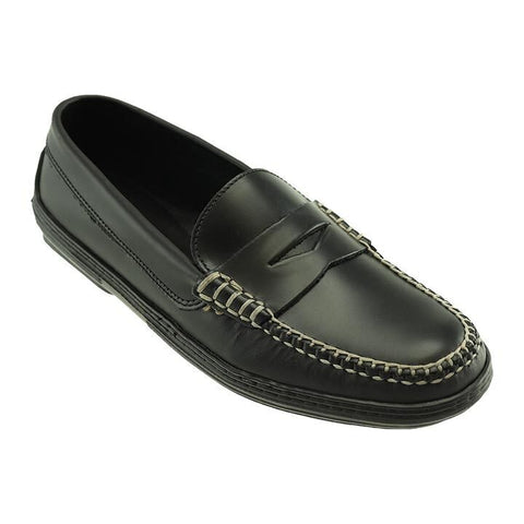 T.B. Phelps Key West Black Classic American Leather Men’s Penny Loafer