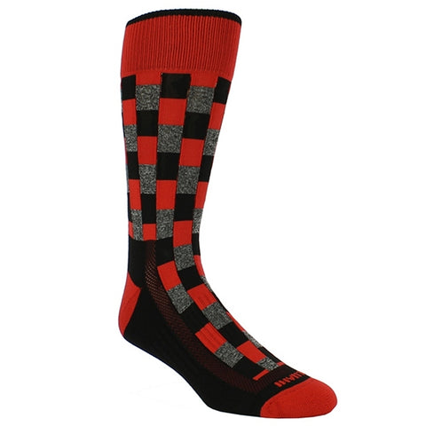 Remo Tulliani Fox Black & Red Dress Socks