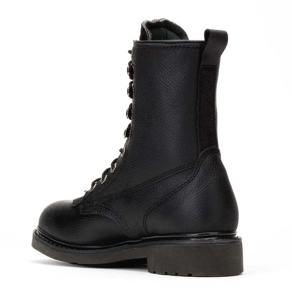 Bonanza Black Full Grain Tumbled Leather Boots
