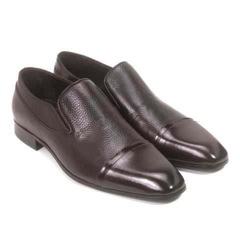 Golden Pass Men's Brown Double Gore Leather Sole Slip-On