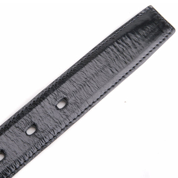 Belvedere Black Genuine Eel Skin Dress Belt