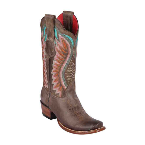 Los Altos Brown Vintage Leather Dubai Toe Women’s Boot